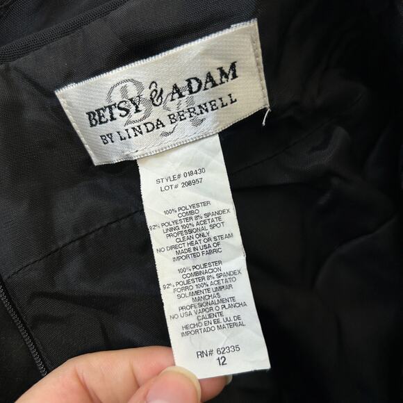 BETSY & ADAM Formal Dress Womens Size 12 Special Occasion Prom Evening Cocktail - Picture 9 of 9